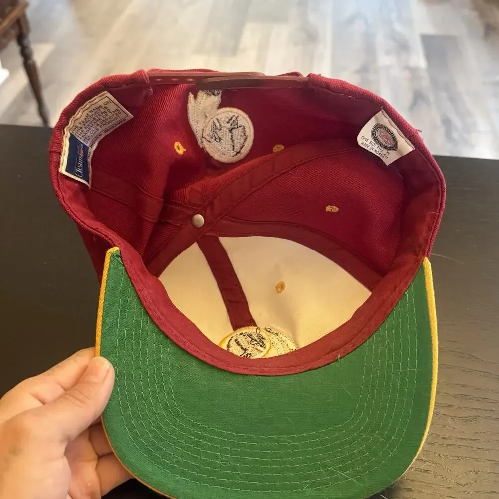 Vintage 90s Redskins Drew Pearson Snapback Hat Cap Blockhead Team NFL VTG
